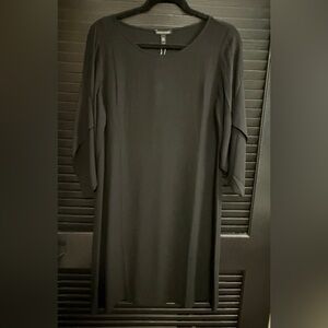 Eileen Fisher Elegant Black Silk Women's Dress